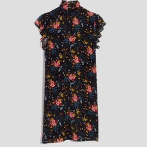 Madewell Silk Floral Dress